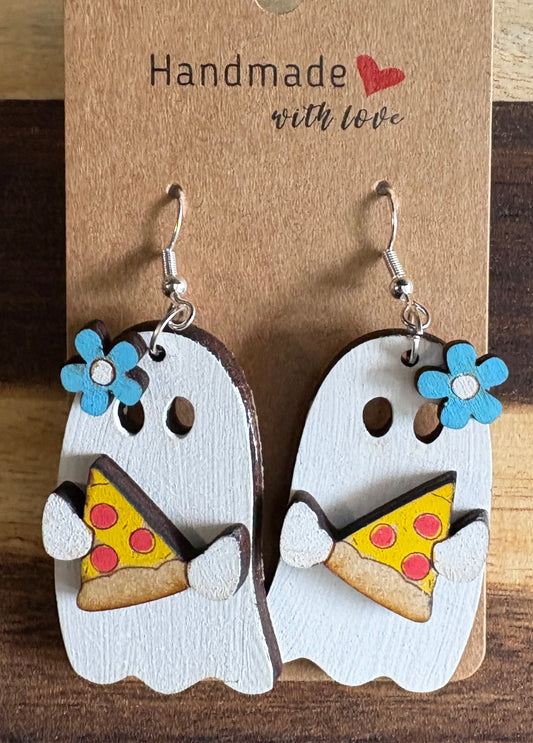 Ghost 3D Dangle Earrings