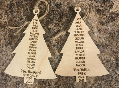 Personalized Name Tree Ornament