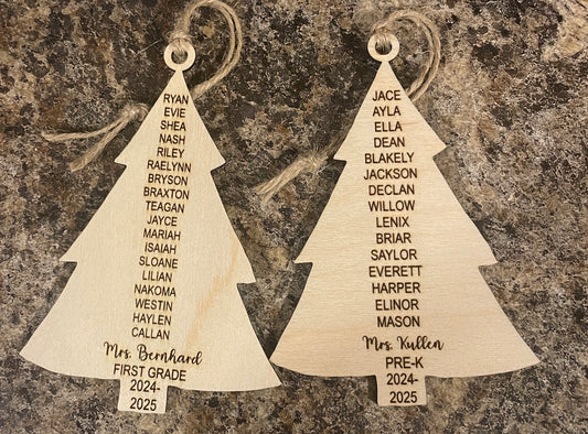 Personalized Name Tree Ornament