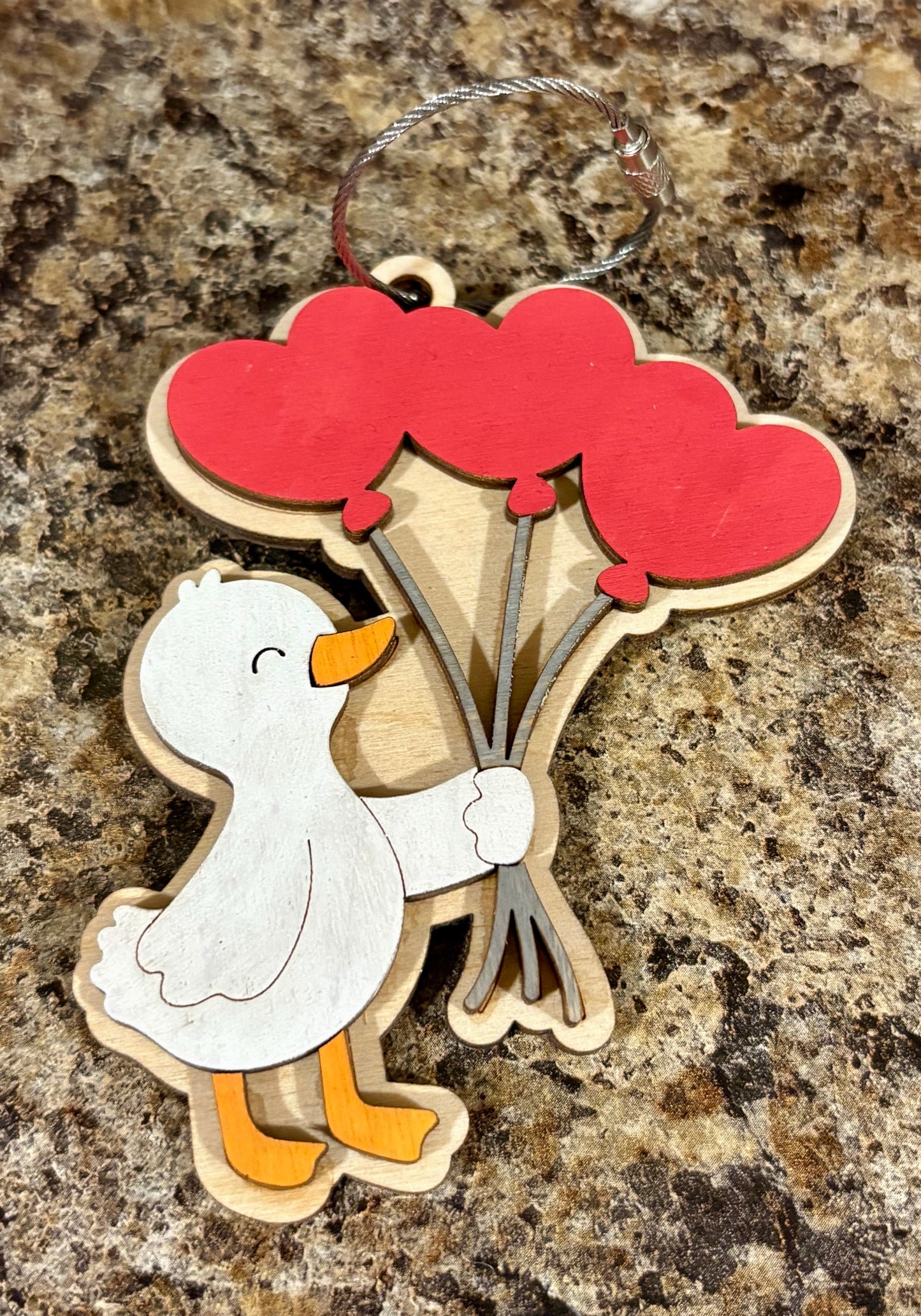 Silly Goose Valentine Basket Tag