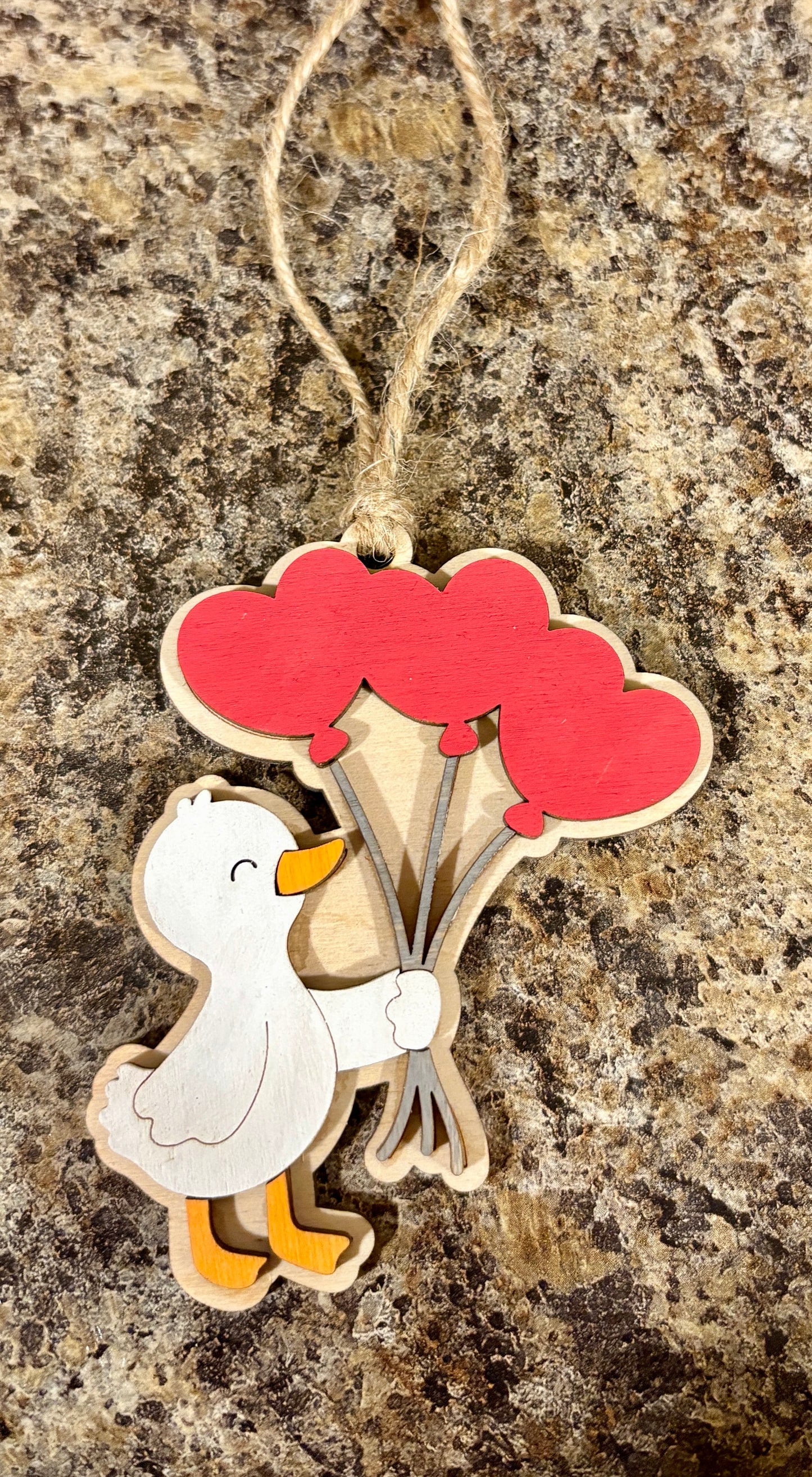 Silly Goose Valentine Basket Tag