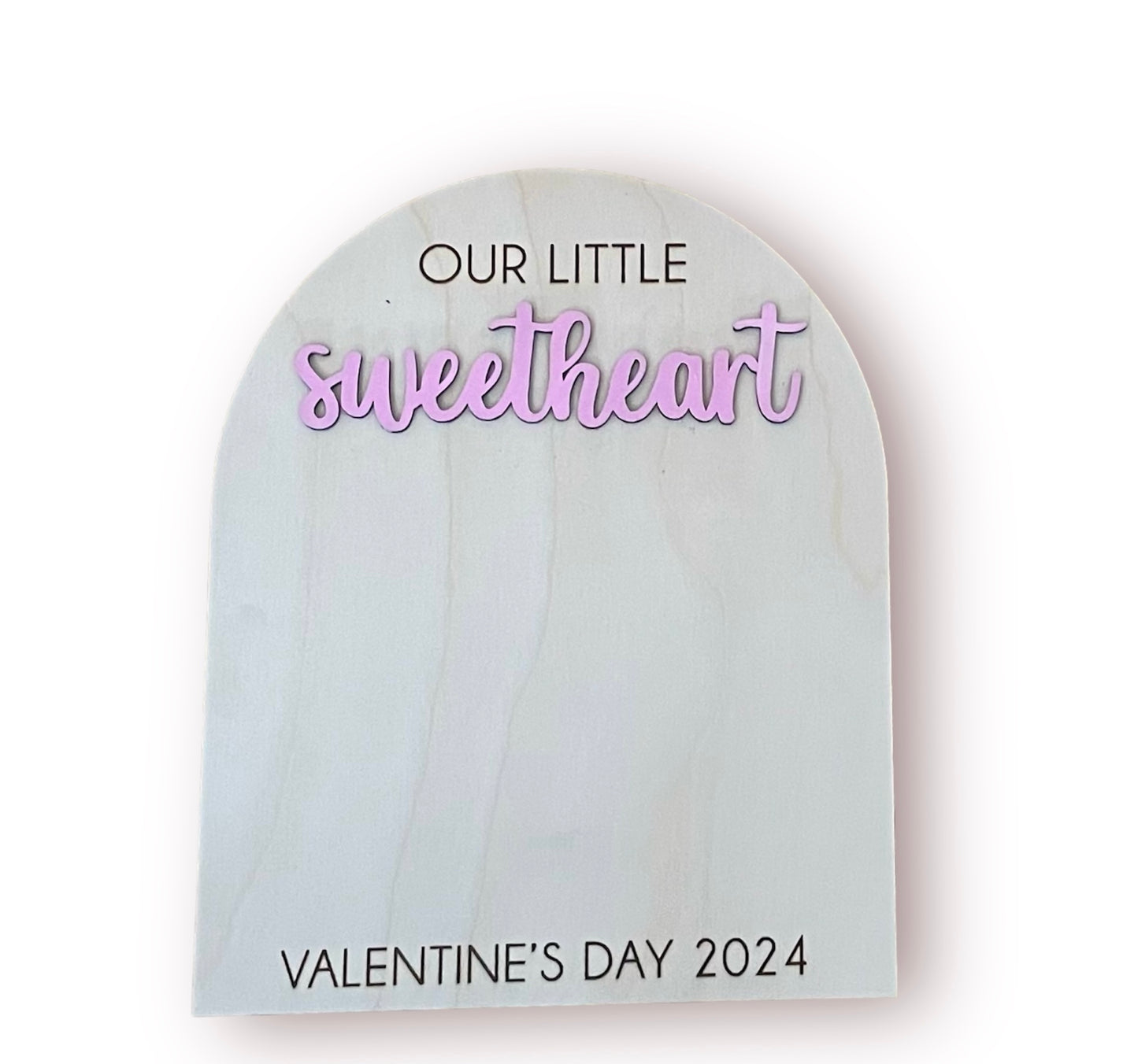 Sweetheart Footprint Valentine Sign