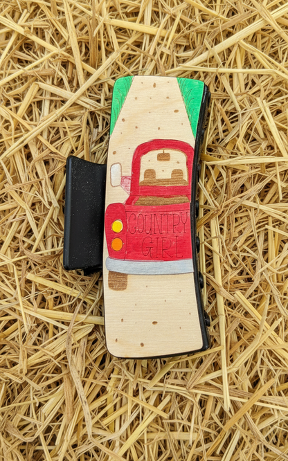 4” 3D Country Girl Claw Clip