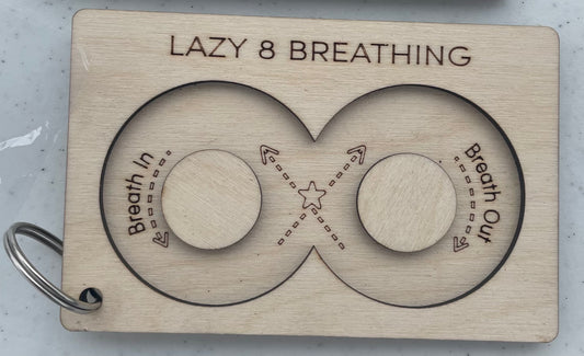 Lazy 8 Breathing Keychain