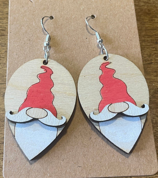 3D Gnome Dangle Earrings