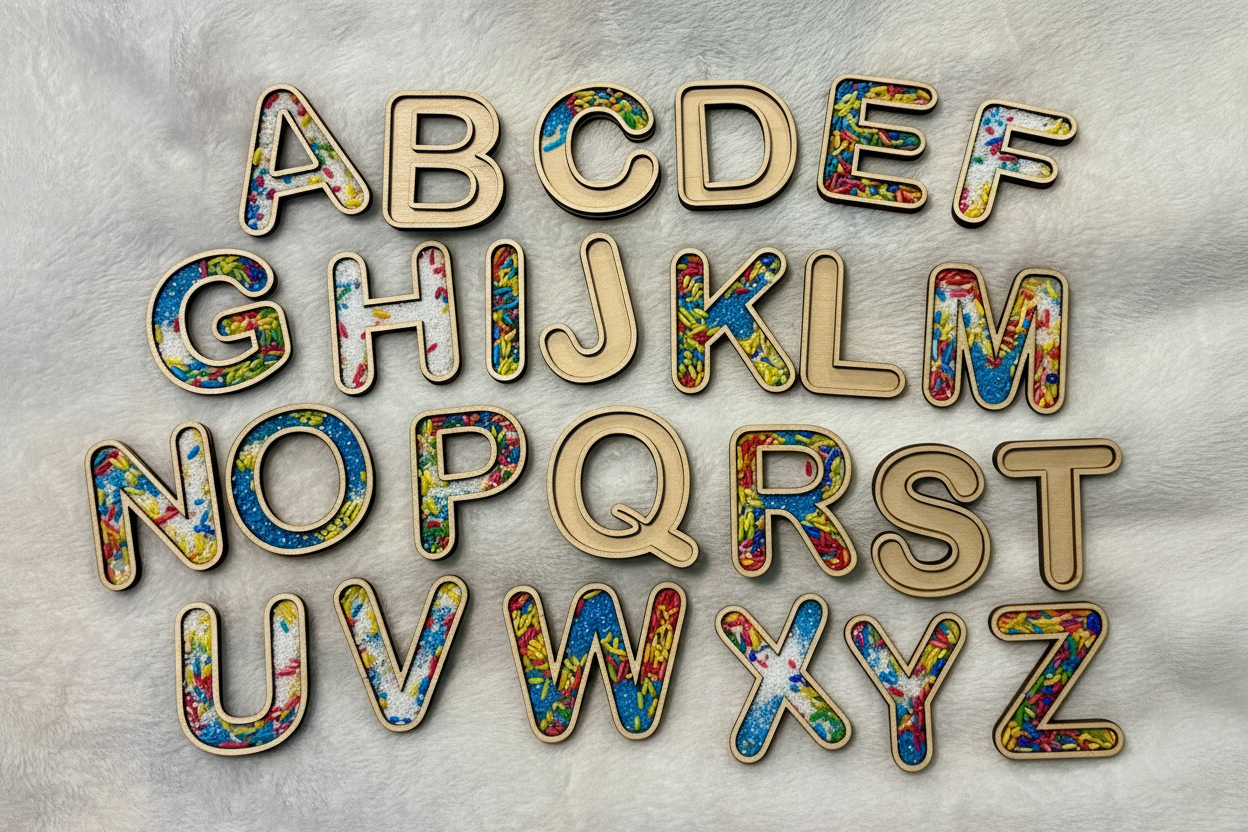 Alphabet and Number Small Sensory Trays