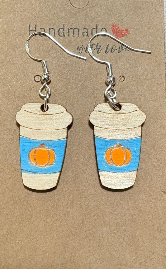 Pumpkin Latte Dangle Earrings
