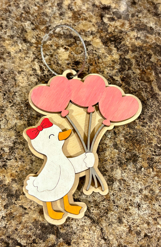 Silly Goose Valentine Basket Tag