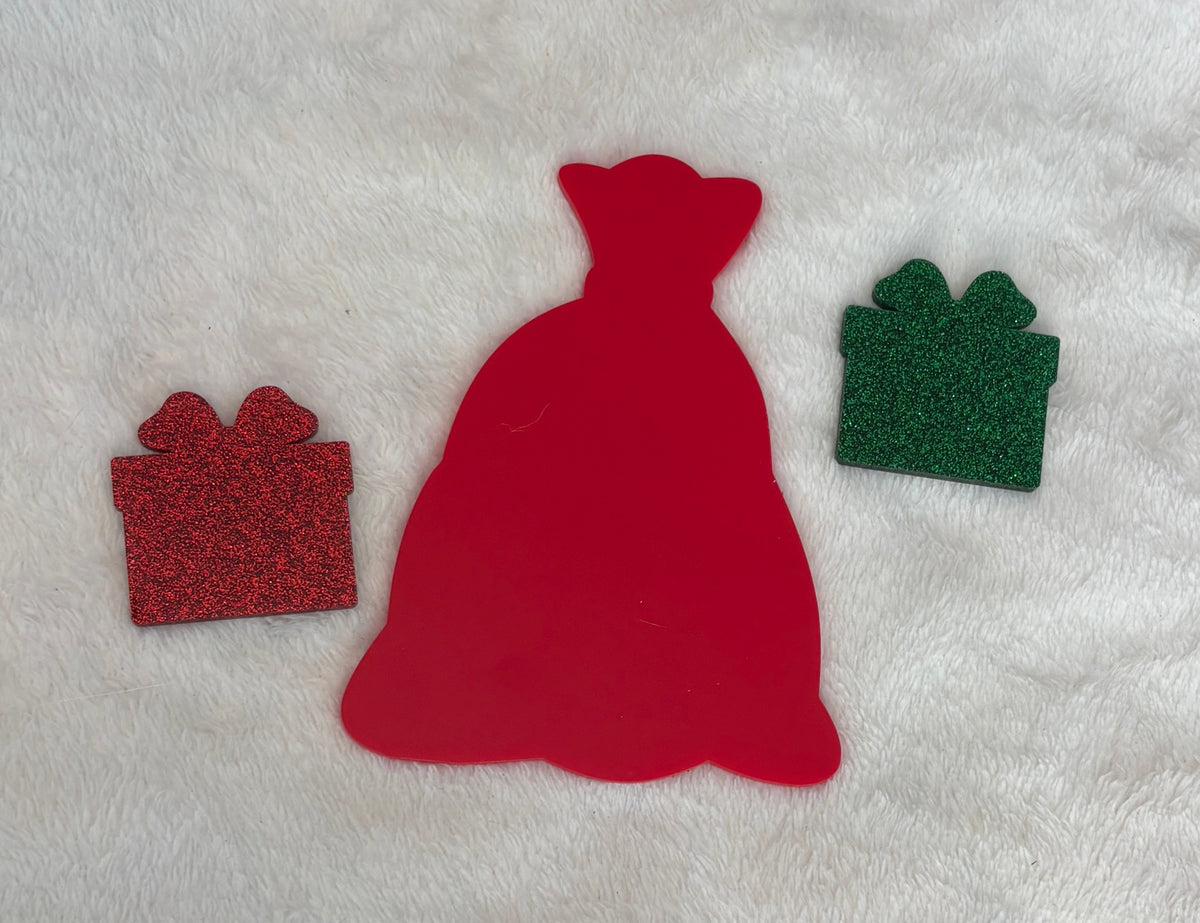 Dry Erasable Santa Sack and Presents
