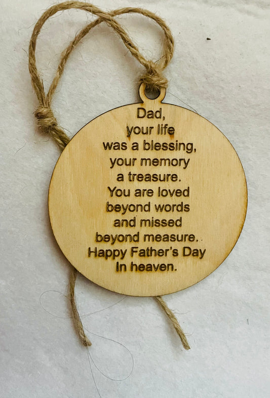 Dad Heaven Ornament