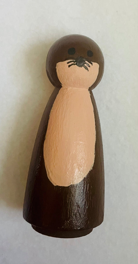 3.5” Otter Peg Doll