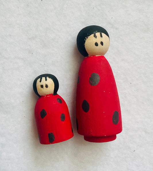 Ladybug Peg Set