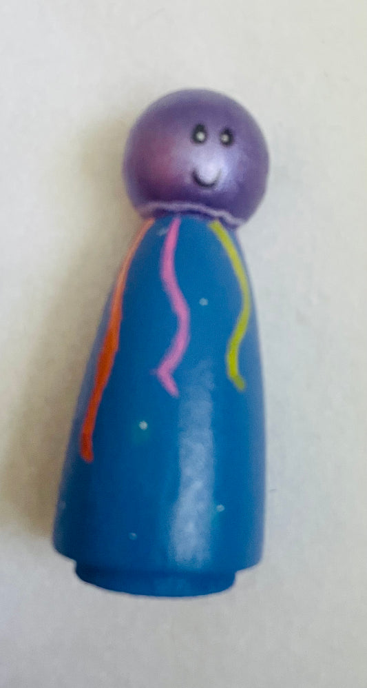 3.5” Jellyfish Peg Doll