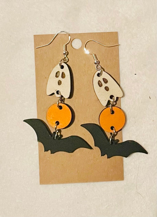 Small Ghost Dangle Earrings