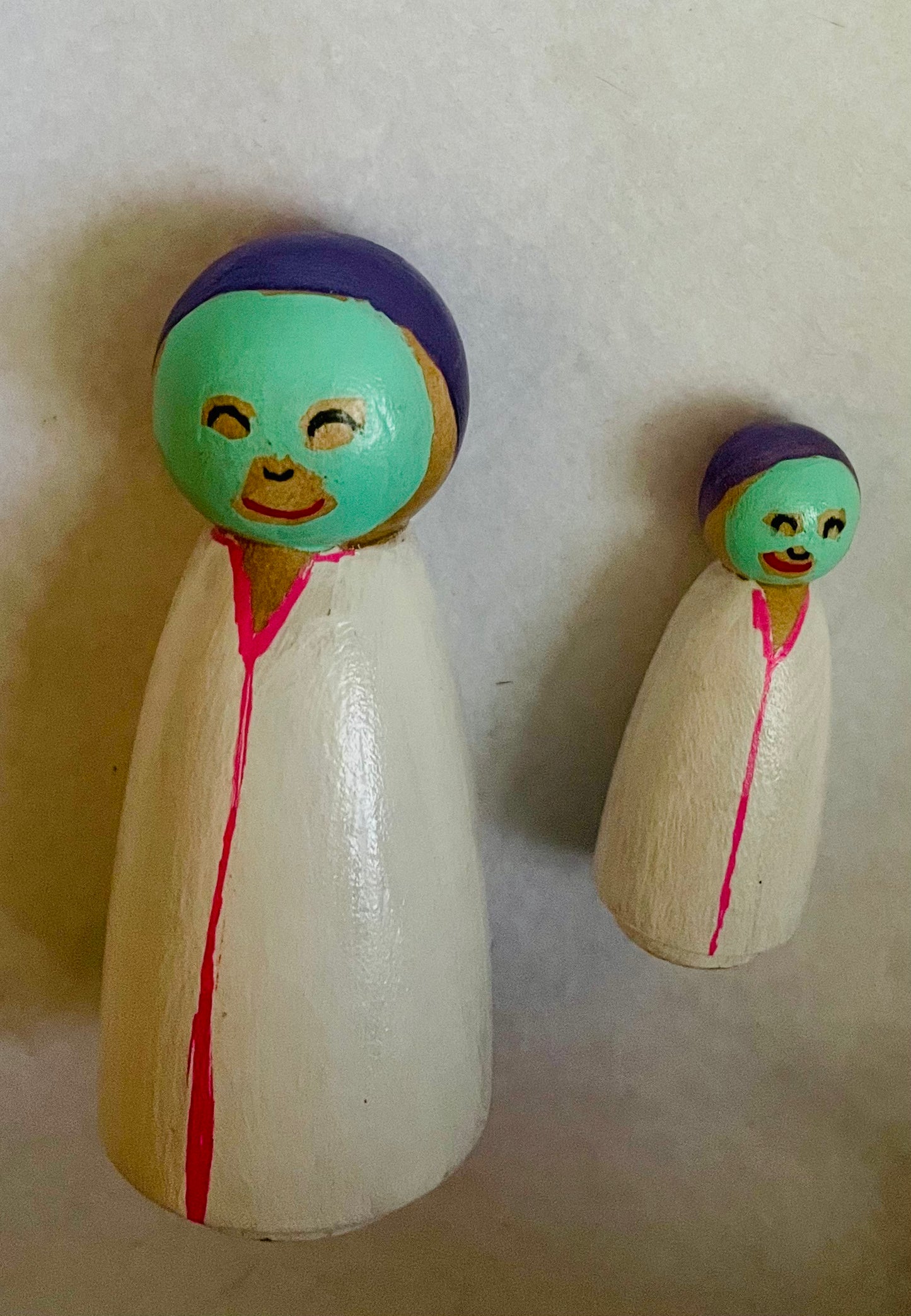 Mommy and Me Spa Peg Dolls