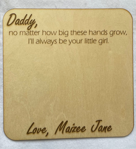 Daddy Father’s Day Handprint Sign