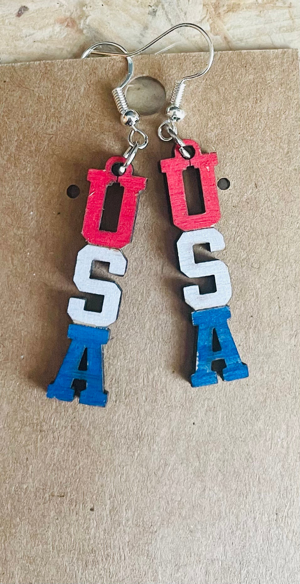 Patriotic Dangle Earrings