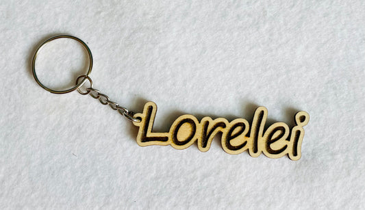 Offset Name Keychain