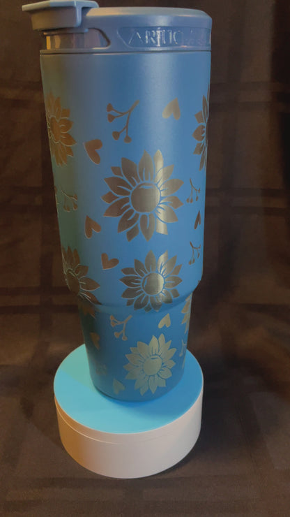 40oz Full Wrap Sunflower Tumbler