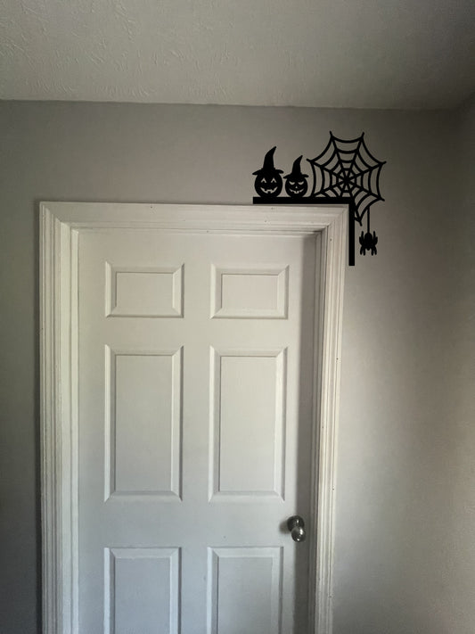 Jackolantern and Spider Door Corner