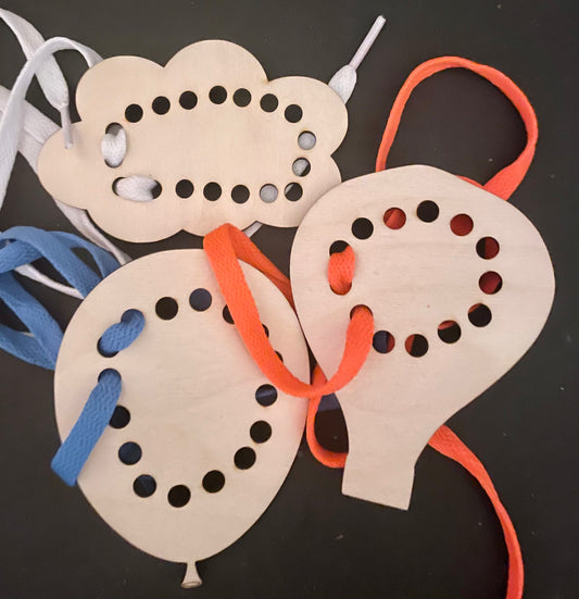 Balloon Lacing Card set