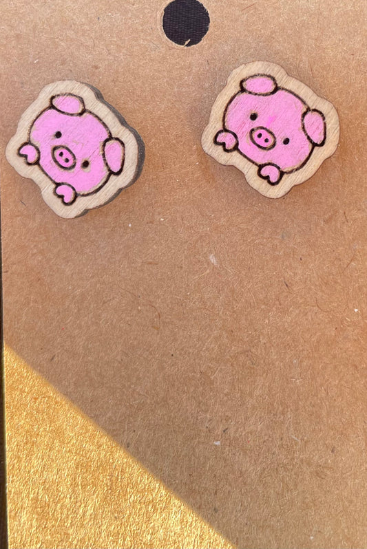 Pig Stud Earrings