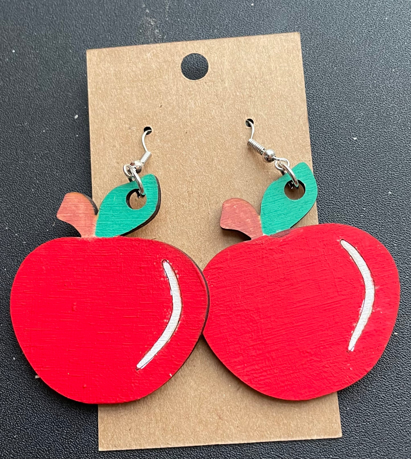 Teacher Apple Dangle Earrings