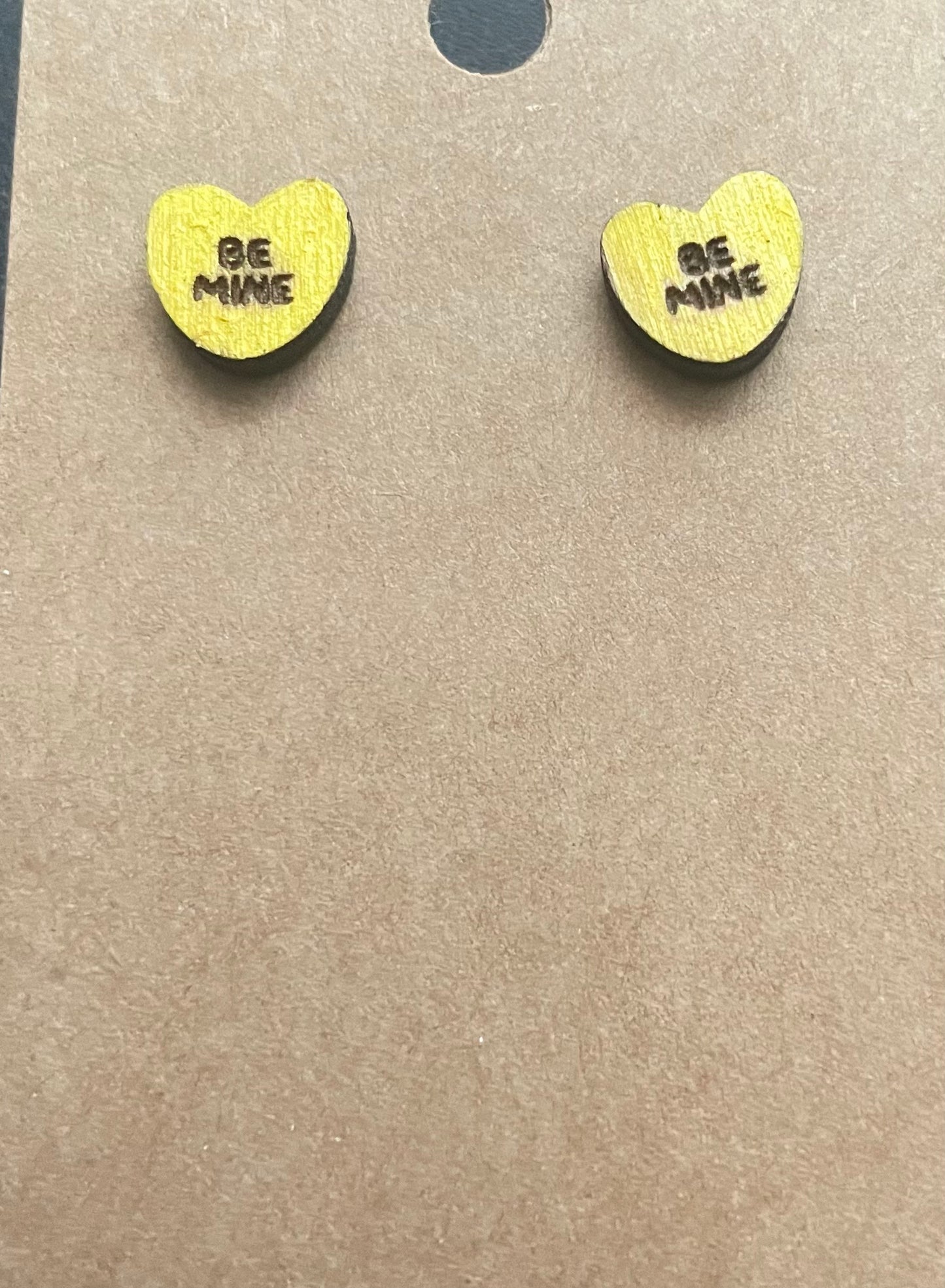 Conversation Heart Stud Earrings