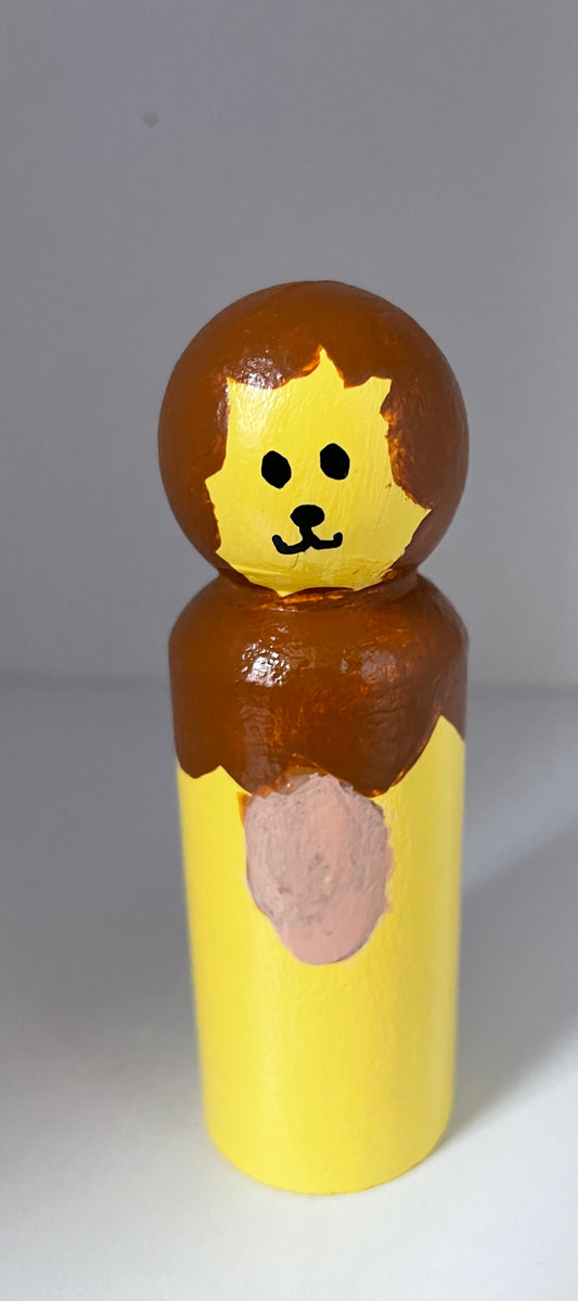 3.5” Lion Peg Doll