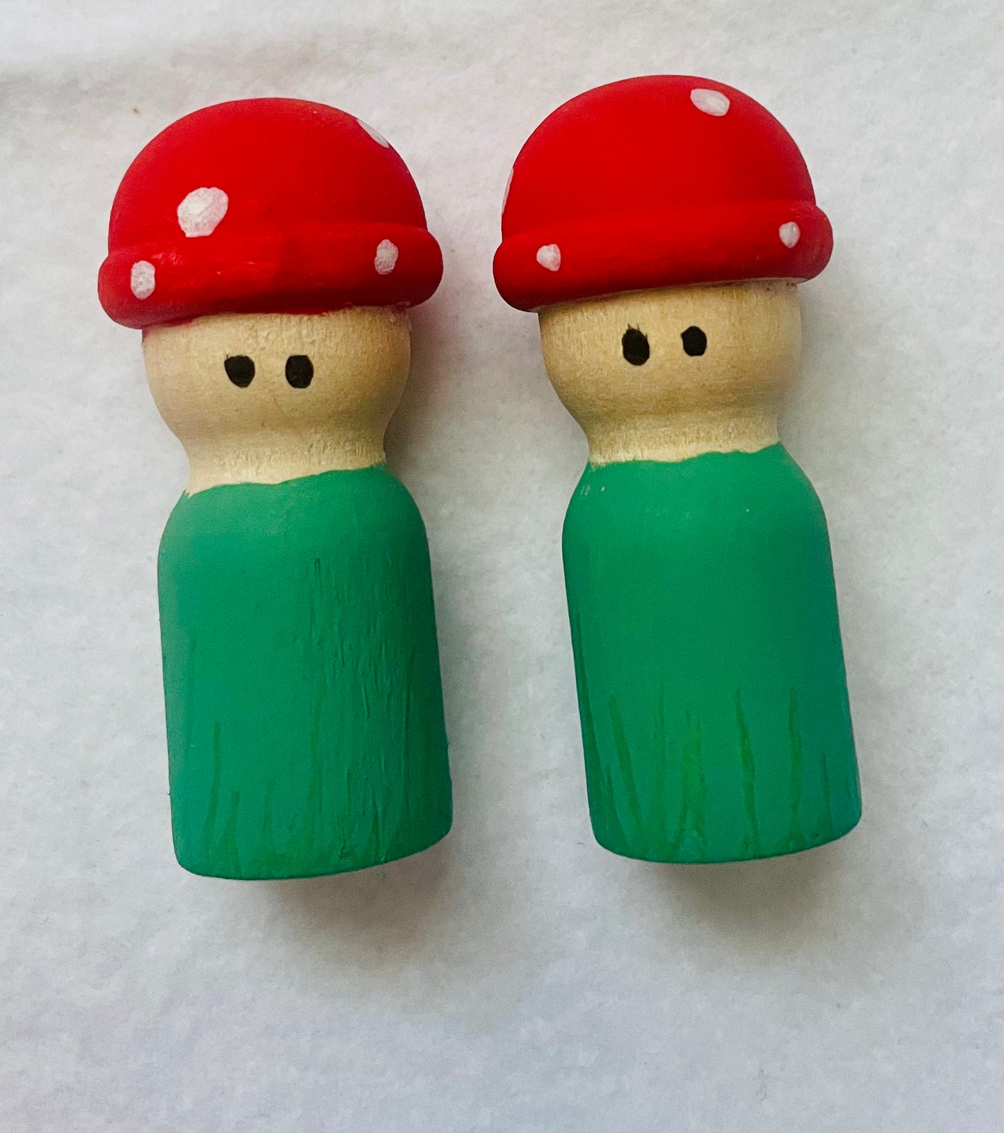 2 1/8” Mushroom Peg Doll Set