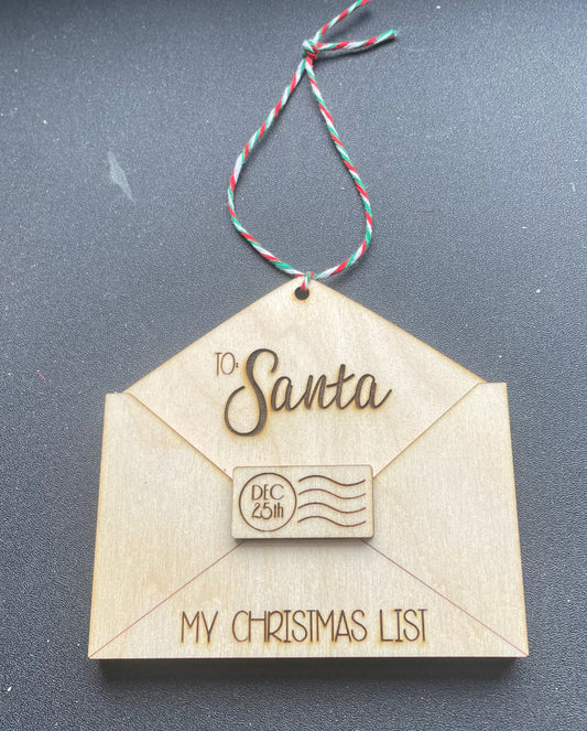 Santa Letter Ornament