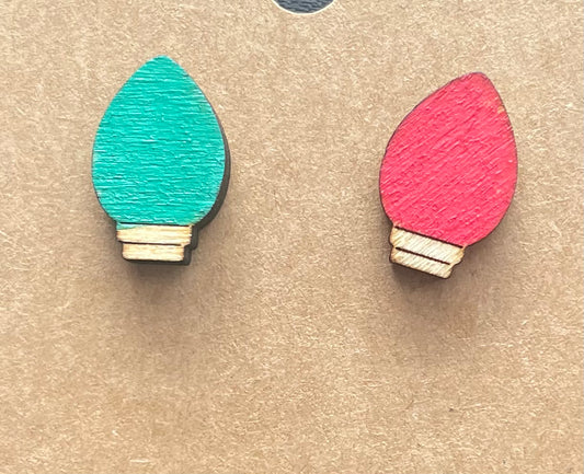 Christmas Light Stud Earrings