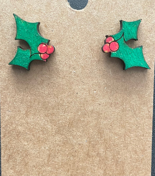 Mistletoe Stud Earrings