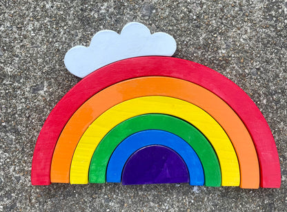 Wood Rainbow Stacker