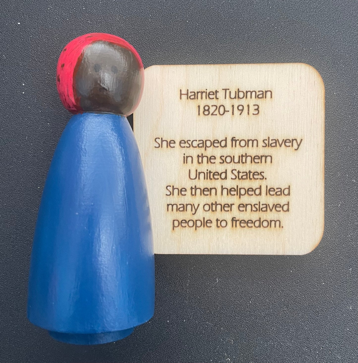 3.5” Harriet Tubman Peg Doll