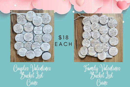 Valentines Bucket List Coins