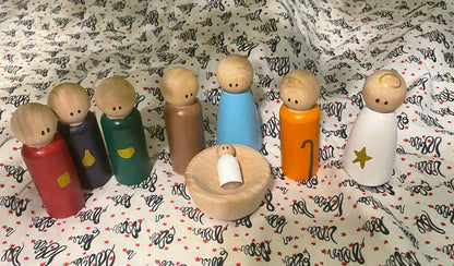 Nativity Peg Doll Set