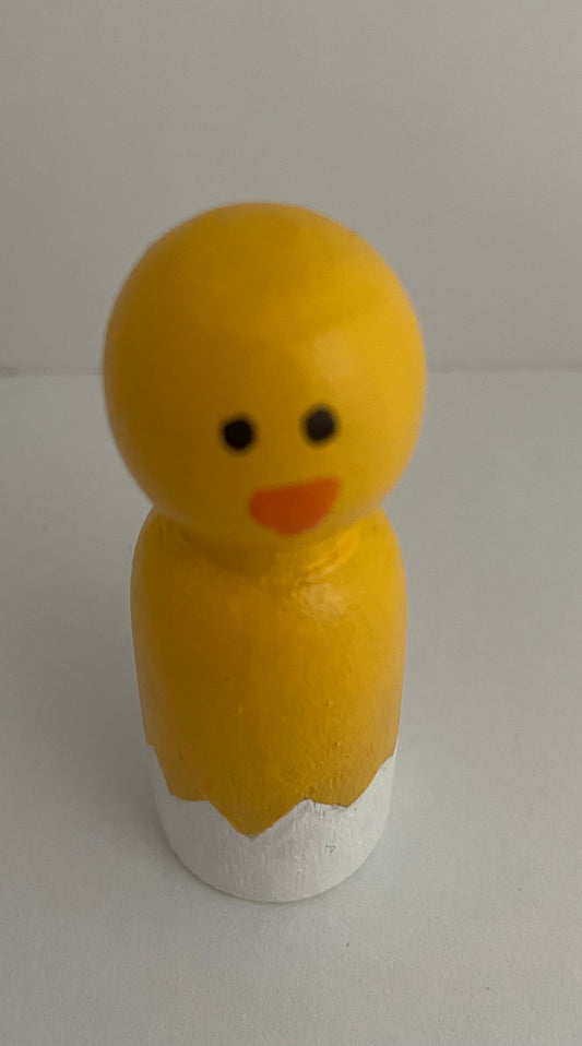 2.4” Chick Peg Doll