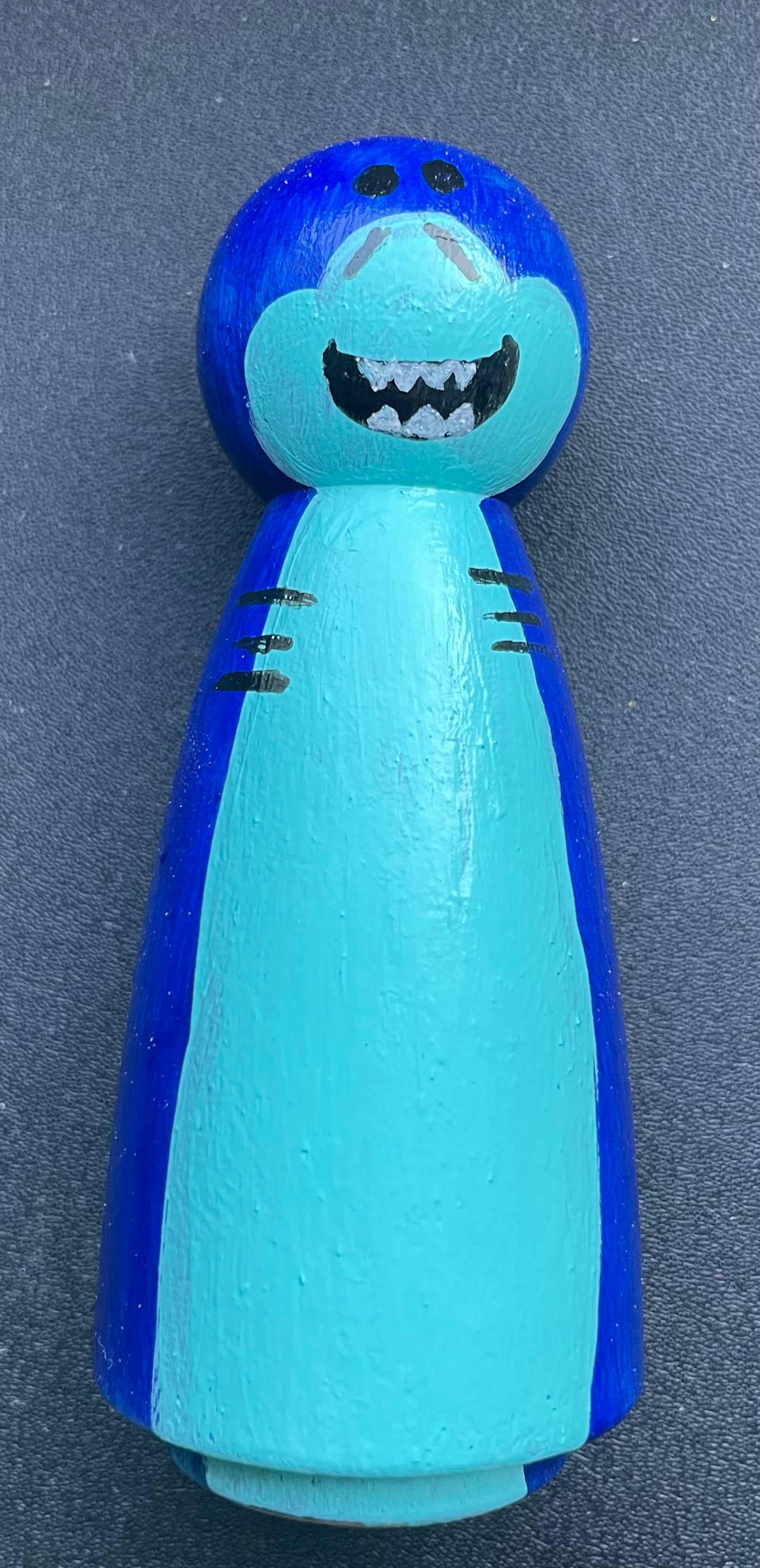 3.5” Blue Shark Peg Doll