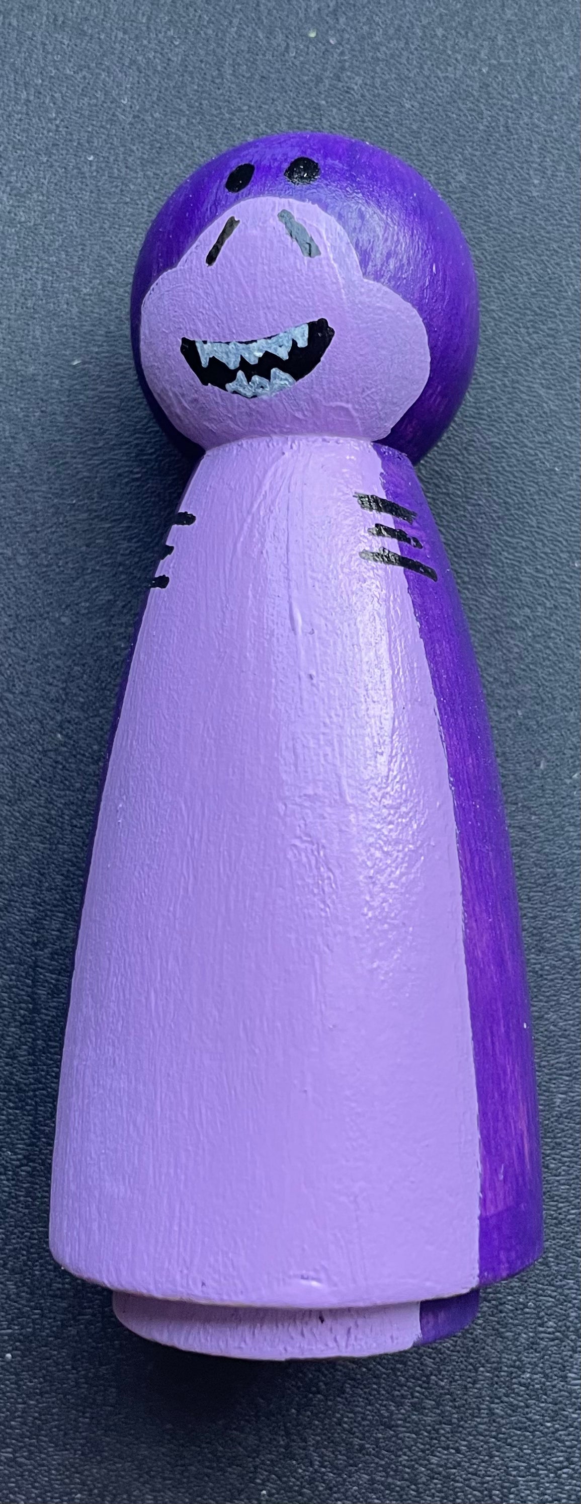 3.5” Purple Shark Peg Doll