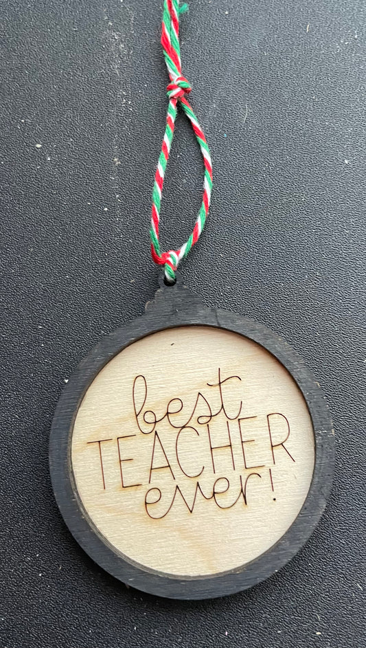 Mini Teacher Ornament