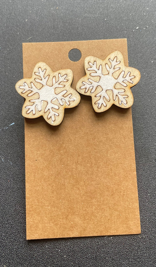 Snowflake Stud Earrings