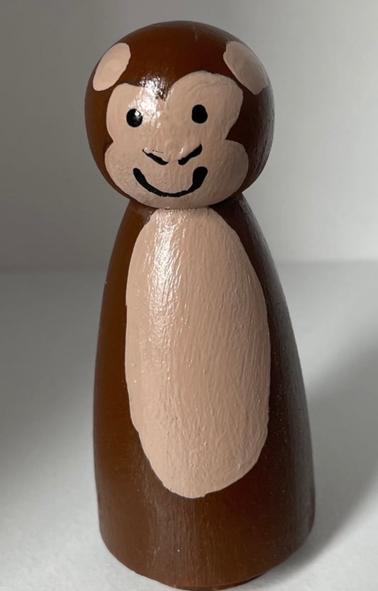 3.5” Monkey Peg Doll