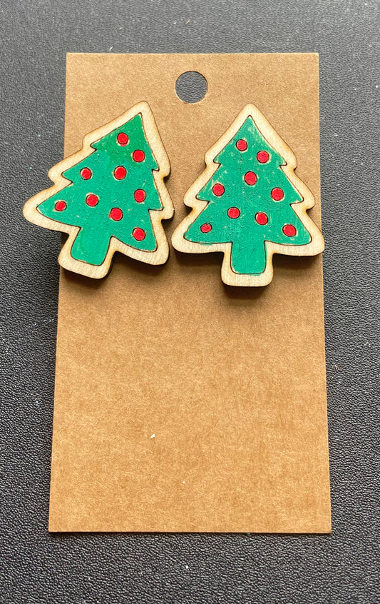 Christmas Tree Stud Earrings