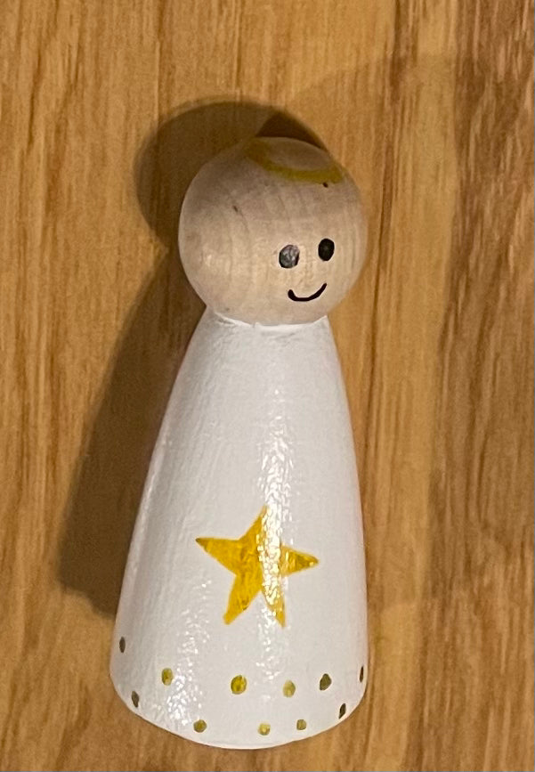 3.5” Angel Peg Doll