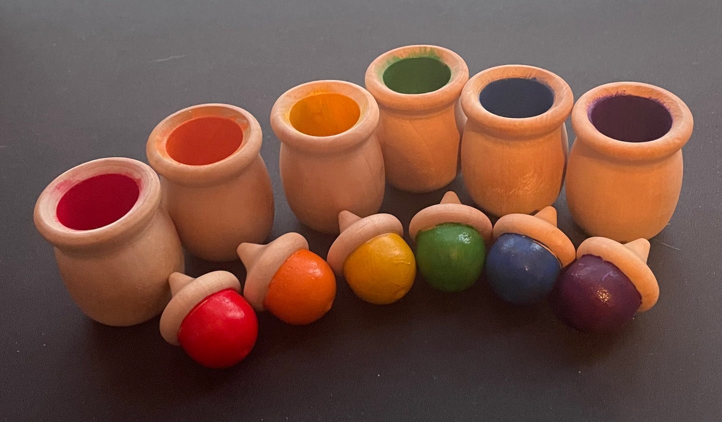 Acorn and Bean Pot Sorting Toy