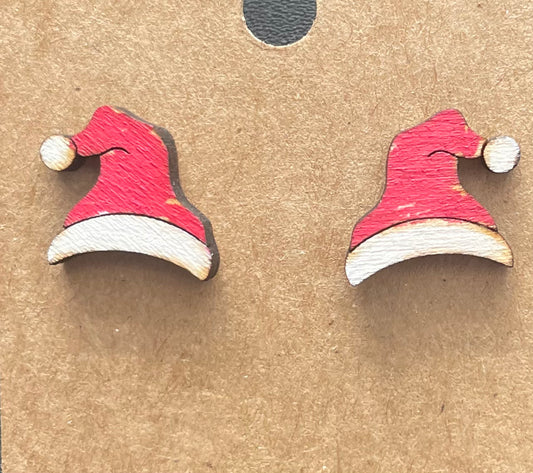 Santa Hat Stud Earrings