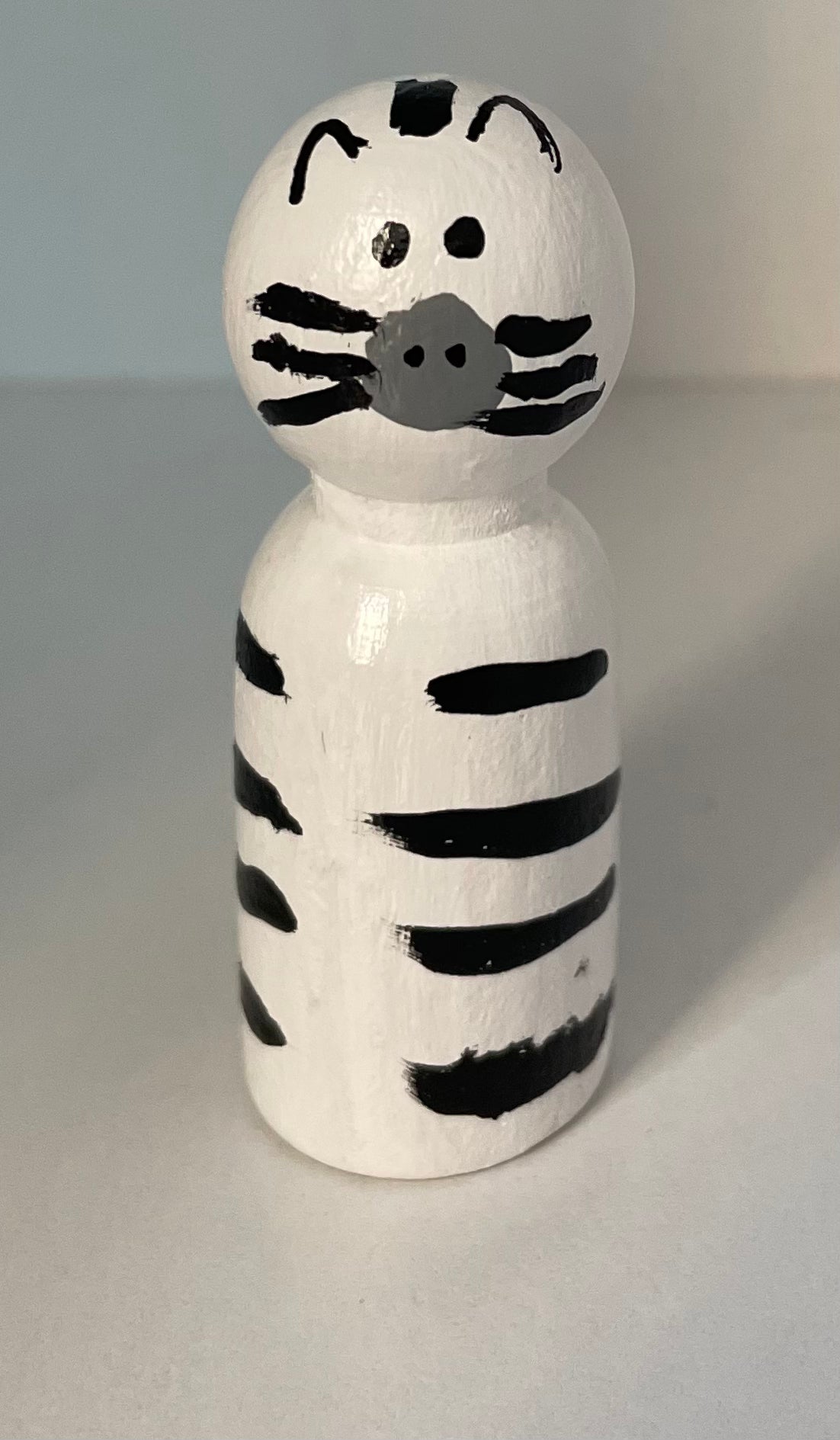 2.4” Zebra Peg Doll