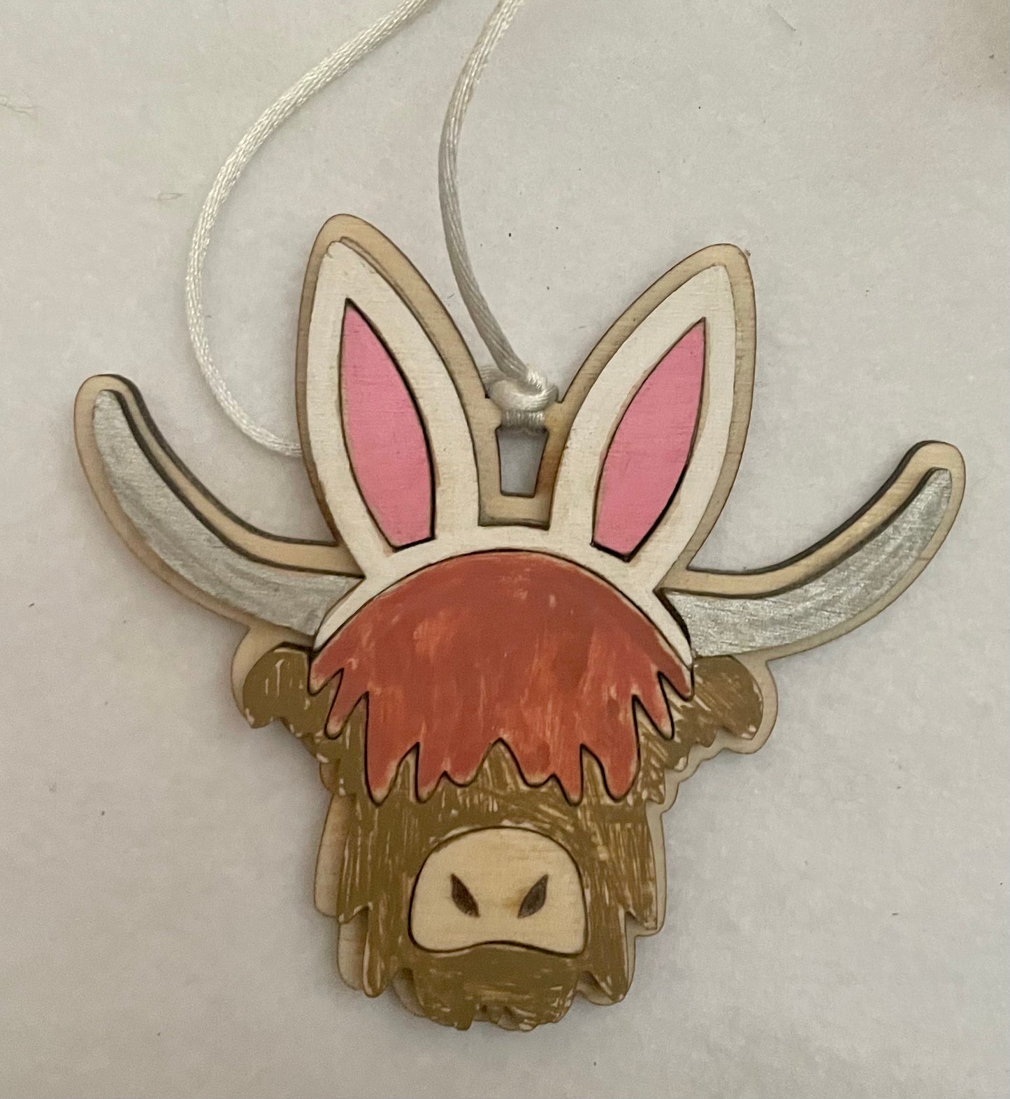 Highland Cow Basket Tag