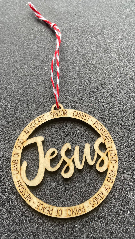 Jesus Christmas Ornament